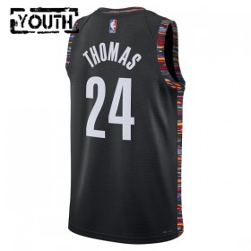 Dres Brooklyn Nets Cam Thomas Nike 2025-26 City Edition Crno Swingman - Dječji